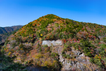 静岡県榛原郡川根本町　紅葉の寸又峡