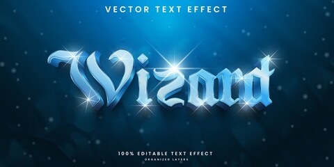 Wizard text effect template