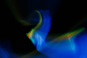 Colored blurred light lines. Abstraction of light.