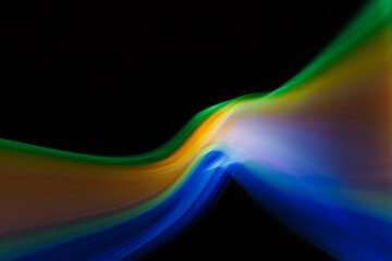 Colored blurred light lines. Abstraction of light.