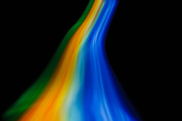 Colored blurred light lines. Abstraction of light.