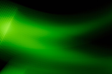 Green blurred light lines. Green abstraction.