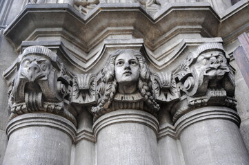 Leipzig, Detail im Eingang der Michaelskirche 