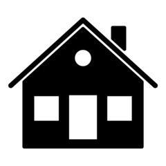 House Flat Icon Isolated On White Background