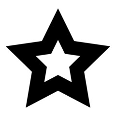 Stars Flat Icon Isolated On White Background