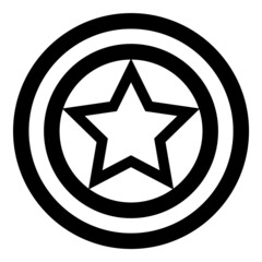 Stars Flat Icon Isolated On White Background