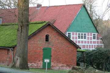Winterwanderung (Nordpfad "Zwei Mühlen" bei Godenstedt) | Bauernhäuser in Godenstedt
