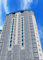 Fototapeta premium Modern panel apartment building