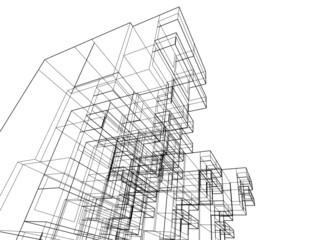 Fototapeta premium sketch of a building