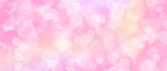 Soft Pink Love background hearts Valentine abstract pattern