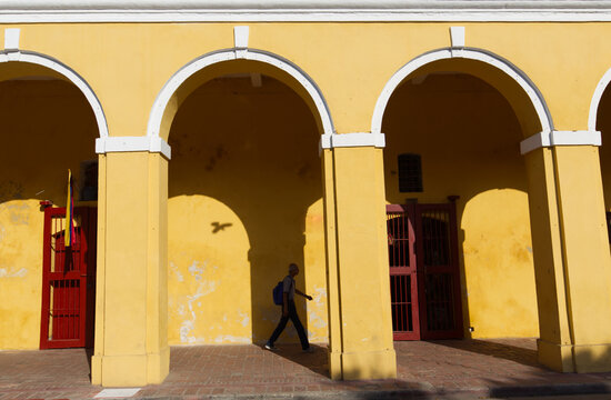 Las Bovedas, the structure in the Old City of Cartagena in Colombia