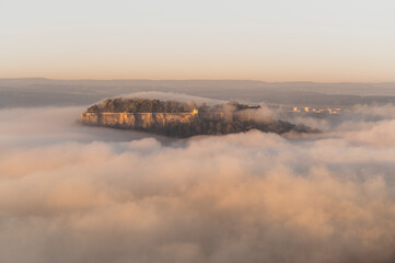 sunrise over the lake