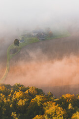 fog in the mountains