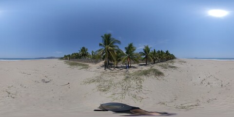 360 photography of Zihuatanejo beach and coast rutes