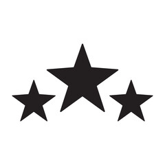 Star or rating icon in simple style on white background.