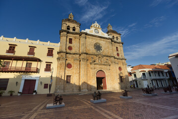 Fototapeta na wymiar San Pedro Claver church in Cartagena, Colombia