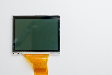 liquid crystal display, matrix on a white background