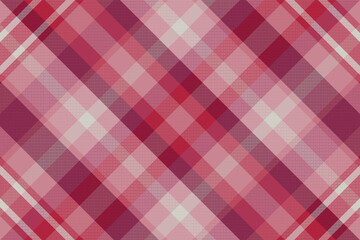 Fototapeta premium Seamless tartan plaid pattern background with valentine s color.