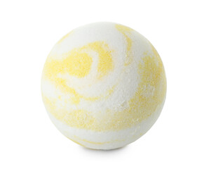 Bath bomb on white background