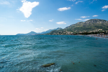 Fototapeta na wymiar View of the coast of Adriatic sea