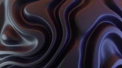 Black Amorphous  background. 3D rendering illustration.