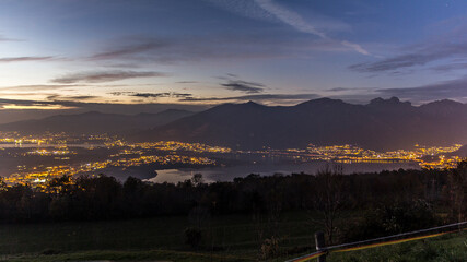 Landscape of the lake of Lecco