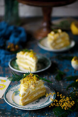 ITALIAN MIMOSA CAKE for International Women's Day on March 8
