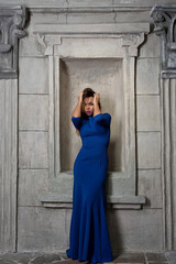 beautiful girl in the studio