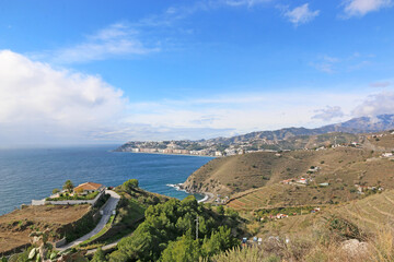 Fototapeta na wymiar Costa Tropical coast in Andalucia