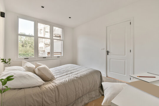 Bedroom interior with minimalist design