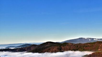 Blick vom Geiersnest auf den Nebel 