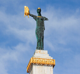 Medea Statue holding Golden Fleece in Batumi, Georgia, Colchian Princess of the Greek mythology