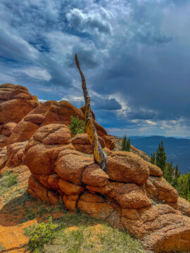 rocks and sky
