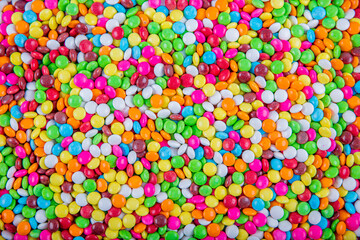 Fototapeta na wymiar Sweet Bonbons Candy. Colorful candy sweet bonbons background.