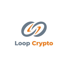 Obraz premium logo for crypto coin company with loop shape