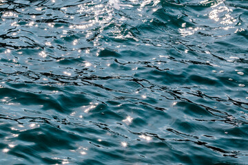 Sea background. Picturesque sea surface