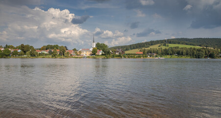 Fototapeta na wymiar Lipno Lake - view of Frymburk