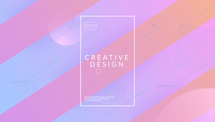 Rainbow Flyer. Creative Composition. Trendy Paper. Wavy Dynamic Layout. Tech Landing Page. Neon Element. Violet Hipster Shape. Fluid Background. Lilac Rainbow Flyer