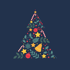 Christmas tree with decorations