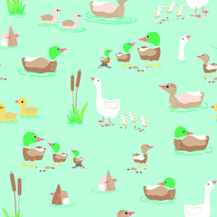 Nursery pattern, Seamless pattern for kids, vector illustration, textile design, fabric pattern. Can be used for baby bedding, wallpaper, nursery decor, baby shower invitation card, kids room decor.