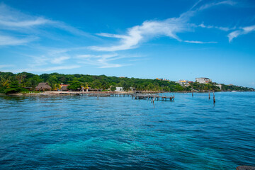 Muelle en isla mujeres Mexico