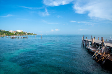 Muelle en isla mujeres Mexico