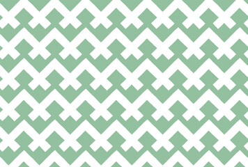 白の太いジグザグラインの緑背景の壁紙
