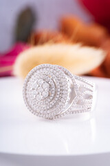 Studio shoot of  diamond jewelry 