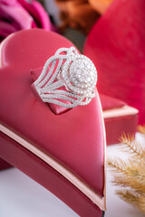 Studio shoot of  diamond jewelry 