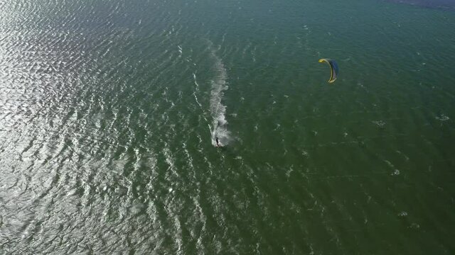 la boca, navidad, sexta region, CHILE.
Summer SkySurf at the mouth of the river. kitesurf