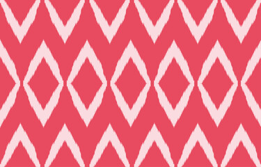 Seamless pattern, red and white sweater fabric pattern, Christmas and New Year winter ikat, textile apparel knitting pattern.