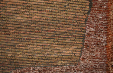 Connection of old and new brickwork
