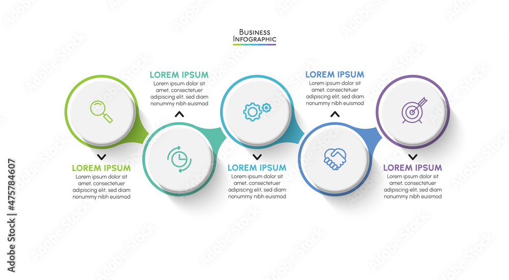 Wall mural business data visualization. timeline infographic icons designed for abstract background template mi