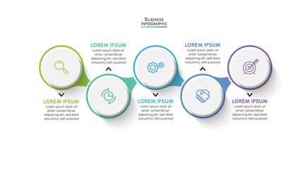 Business data visualization. timeline infographic icons designed for abstract background template milestone element modern diagram process technology digital marketing data presentation chart Vector